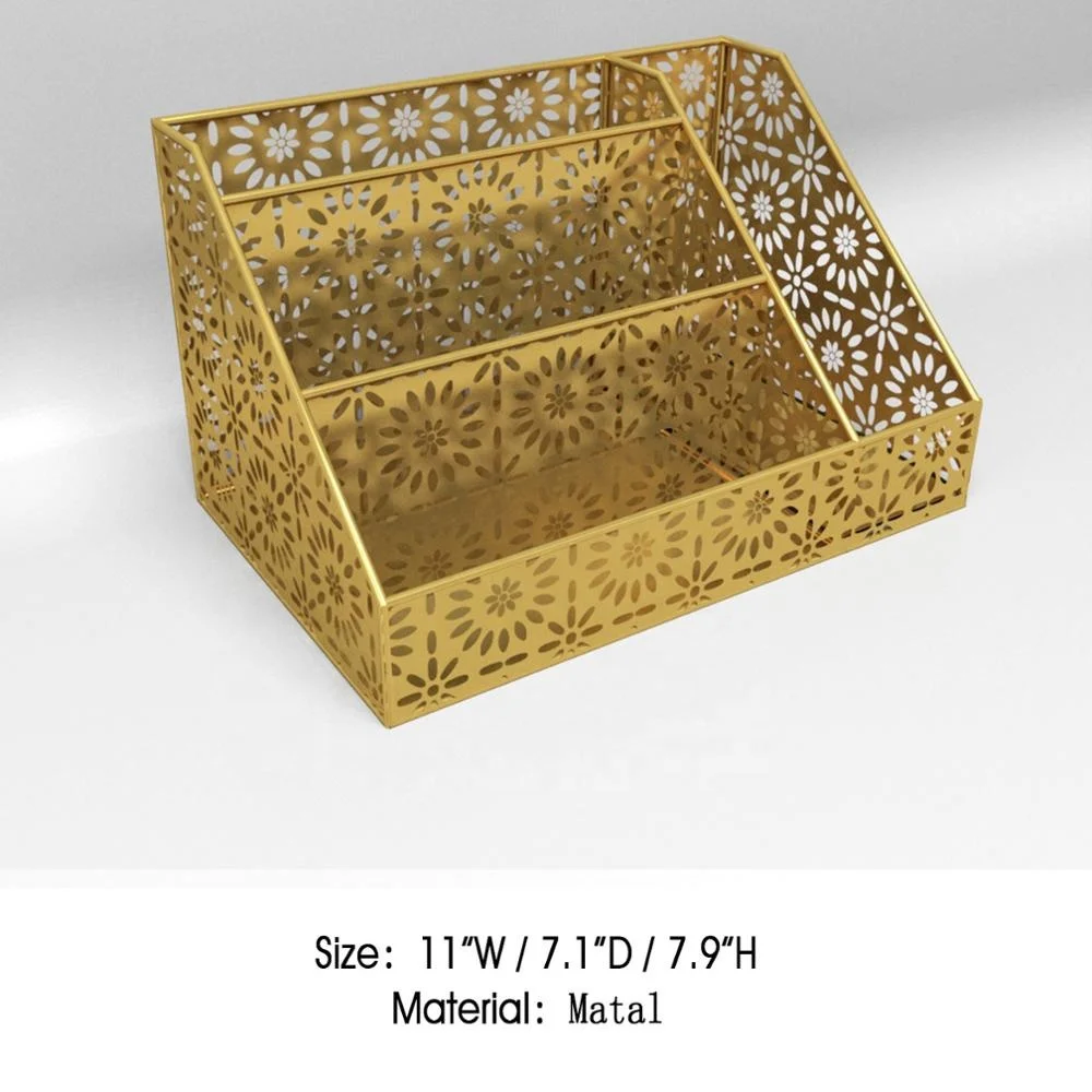 Mayco custom design office school supply wood wire metal iron steel desk organizer stationery set