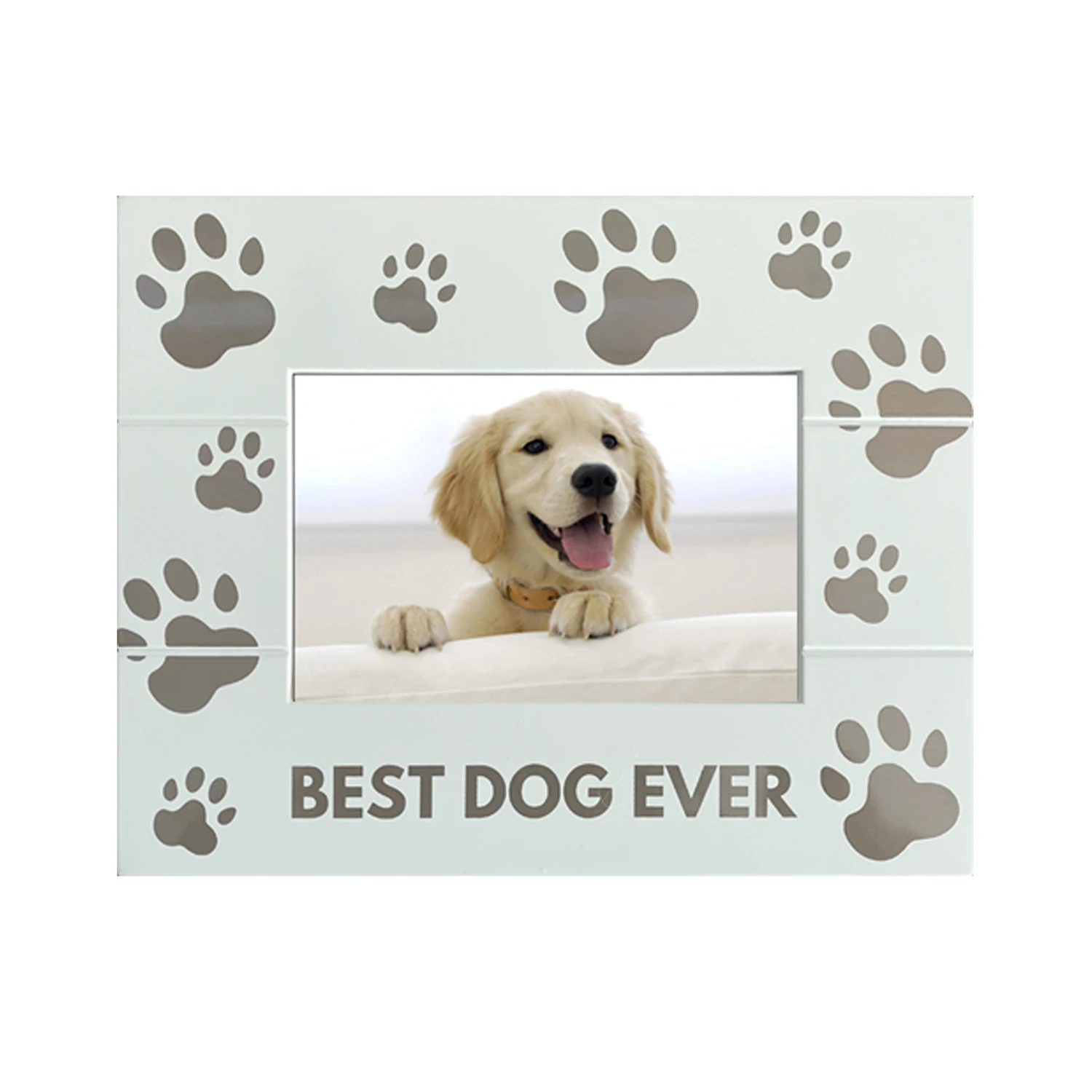 wholesale magnetic Pet memorial frame keepsake Paw Print dog wooden animal Photo Frames  with Imprint Kit