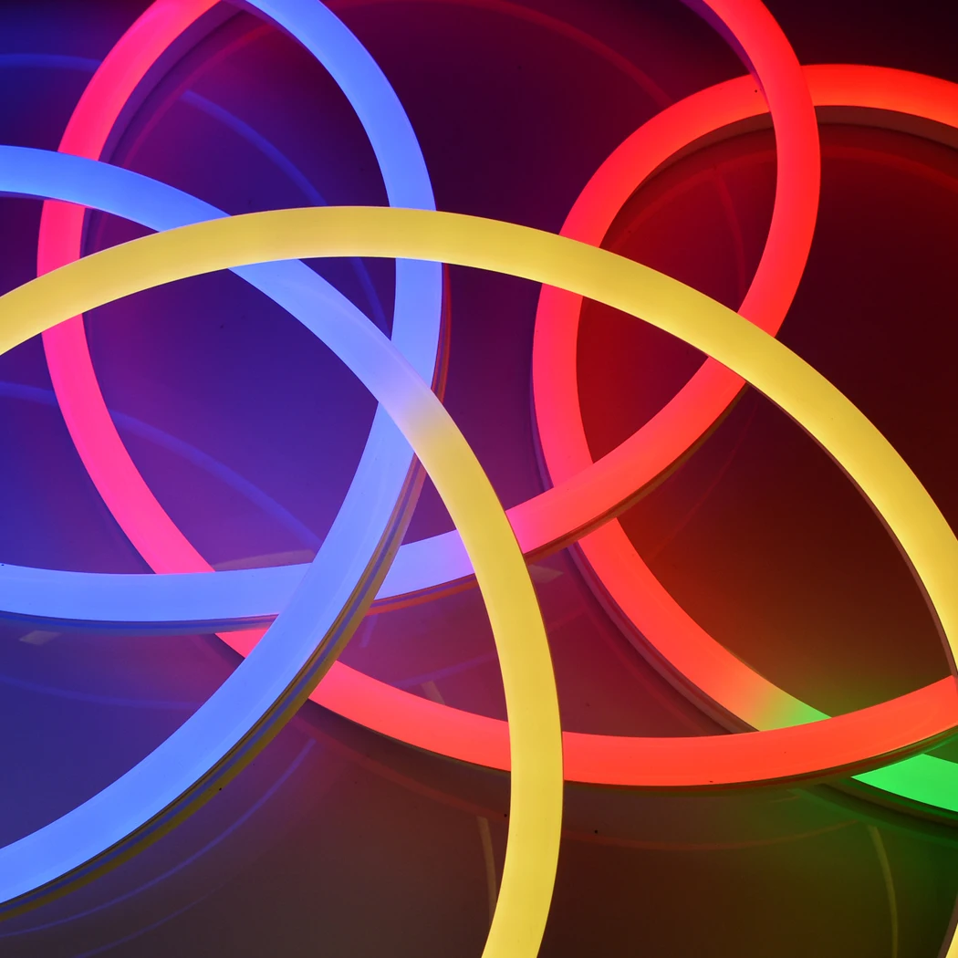 10 м * мм Rgbic 24 В 12 Rgb веревка лента Гибкая светодиодная неоновая полоса света купить 5 Bluetooth