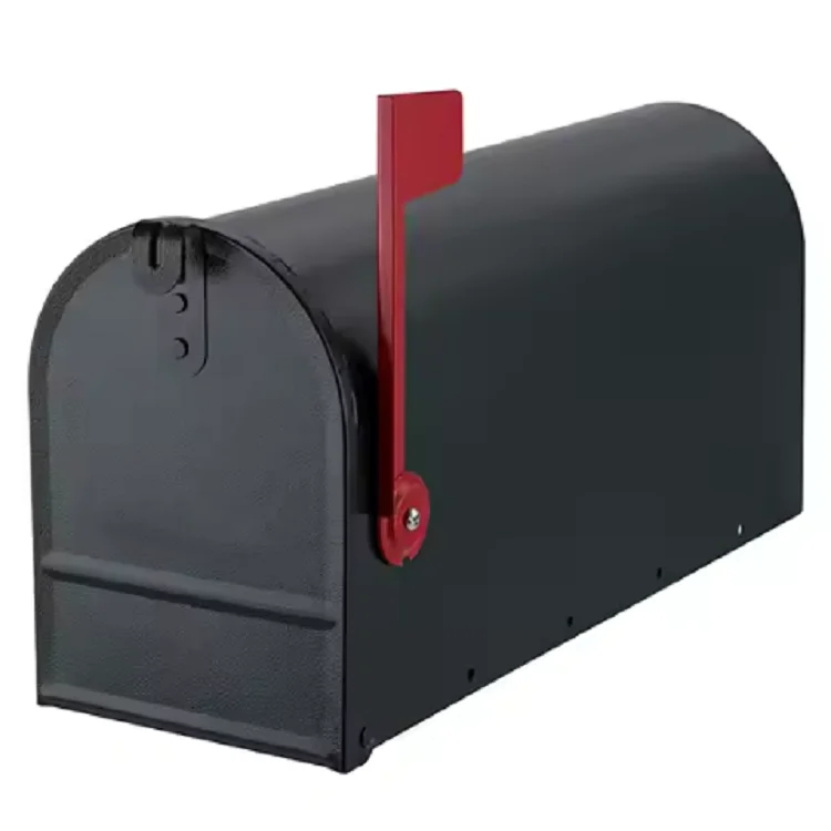 JH-Mech Custom Modern Hot Garden Weatherproof Extra Large Mail Box Metal Letter Box Outdoor with Flag