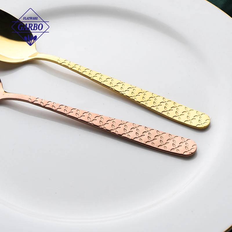 Christmas gift wedding souvenirs for guests cutlery tableware 13/0 stainless steel flatware gold silverware knife and fork sets