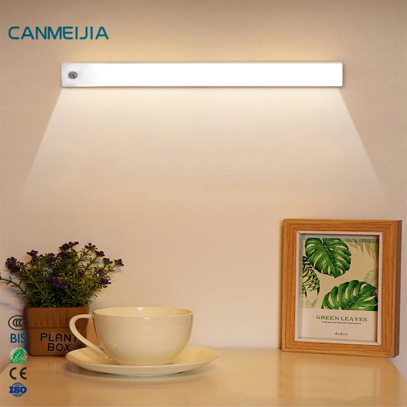 Luz Usb Rechargeable Stairs Motion Sensor Outdoor Cabinet Sensor Led Closet Light Motion Bar Led Sensor Light Led Cabinet Lights