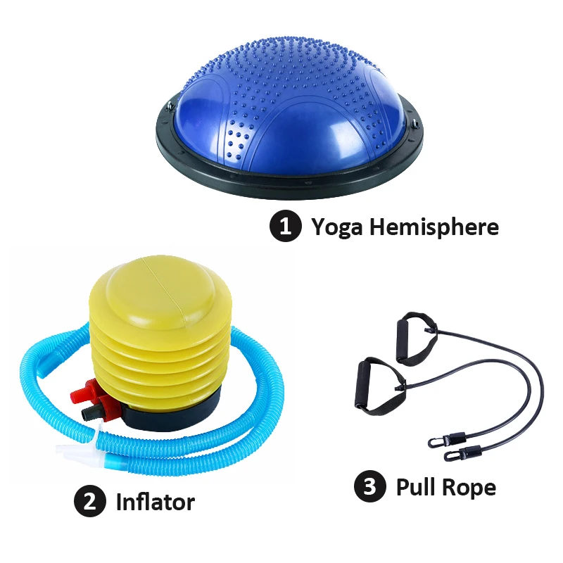 Yugland High Quality Fitness Half Ball Yoga Balance Bosuing Ball With Custom Logo