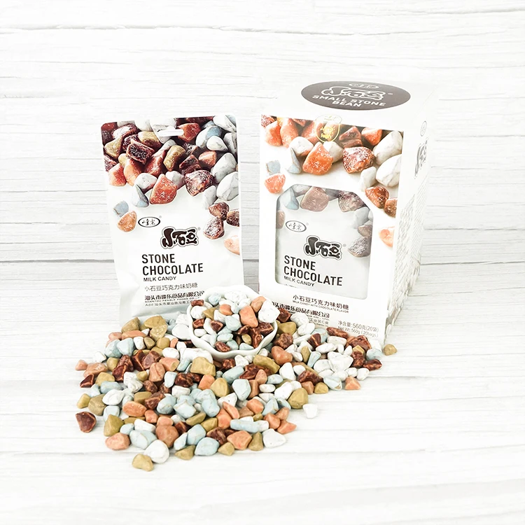 New Listing Coated Stone Candy Delicious Stone Chocolate Candies Crispy Gummy Milk Candy Supplier