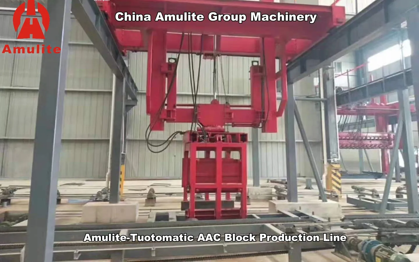 Autoclaved Aerated Concrete Block Cutting Machine Full Automatic Concrete AAC Brick Block Production Line Making Machine