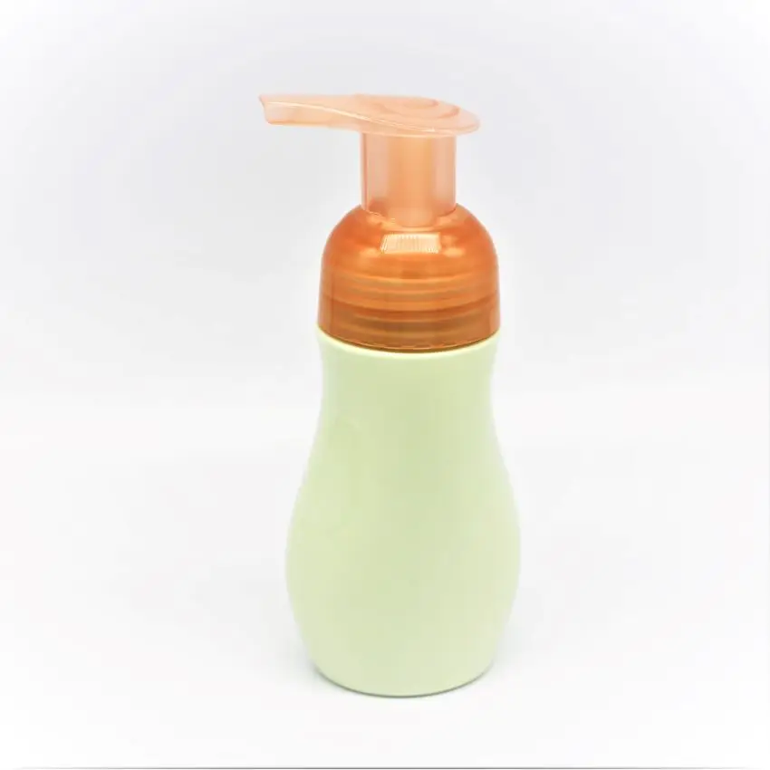 2022 new manufacturer direct selling orange mousse soap pump right lock 43 / 410 0.8cc spray volume custom color straw length