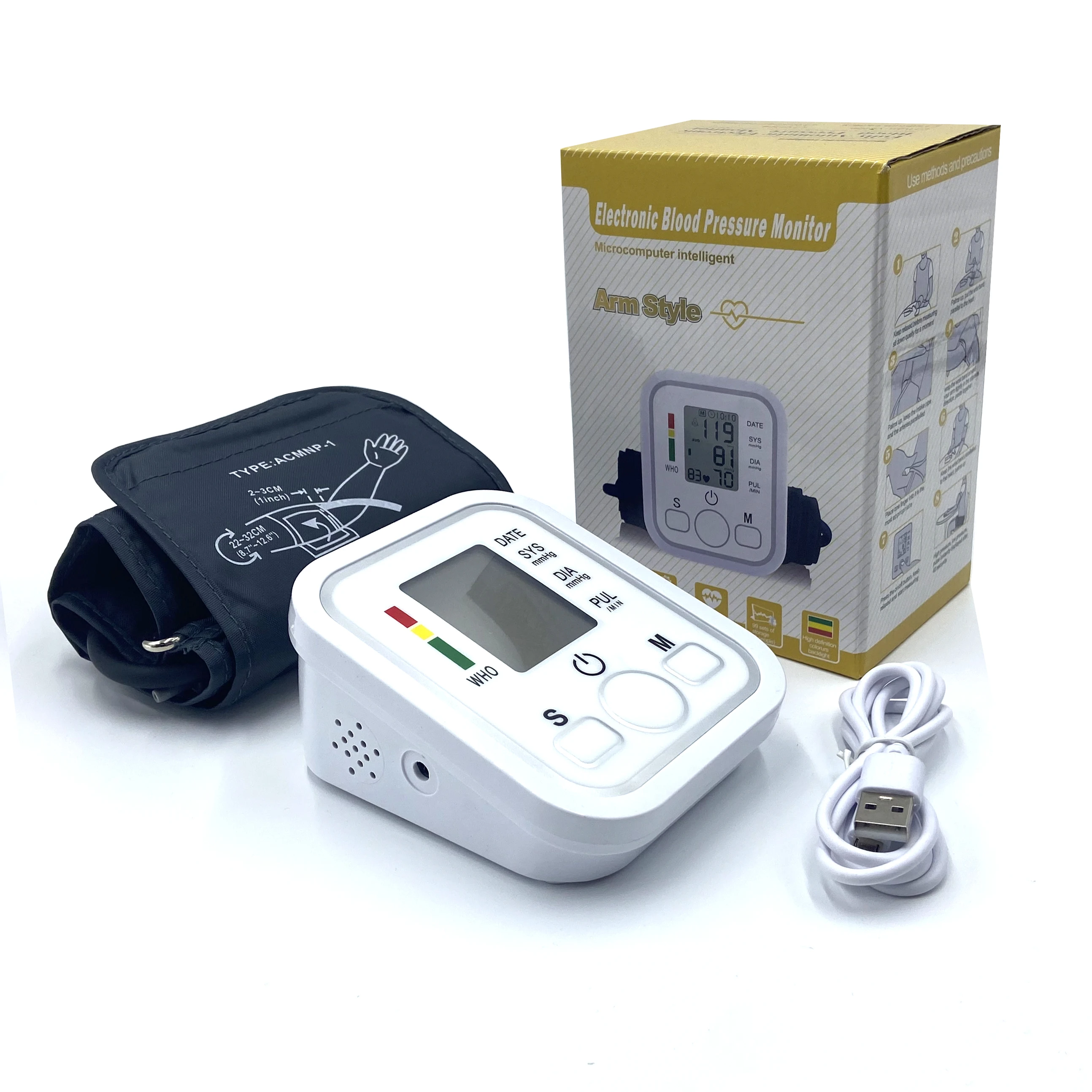 SZMIQU Home Use Sphygmomanometer Fully Automated Medical BP Monitor Digital Upper Arm digital blood pressure machine