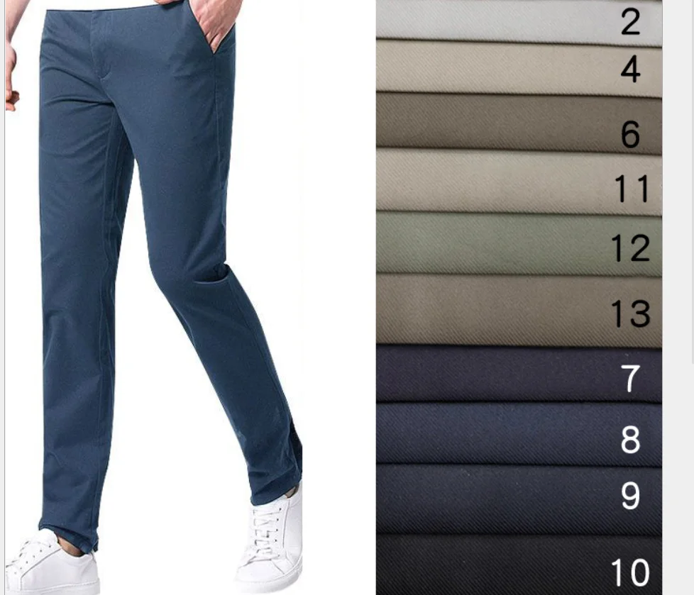 wholesale high quality cheaper price stretch 240gsm twill cotton spandex fabric