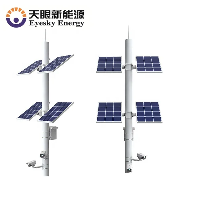 100W36AH HIK*VISION DAhua 4G camera solar power system
