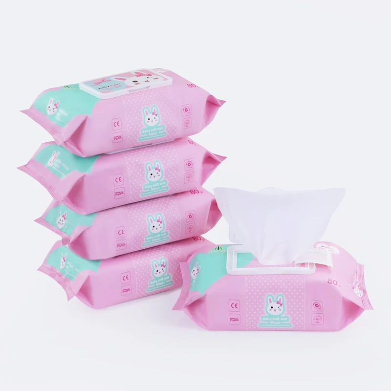 
Logo Private Disposable Bulk Pure Water 100Pcs Baby Wipes 