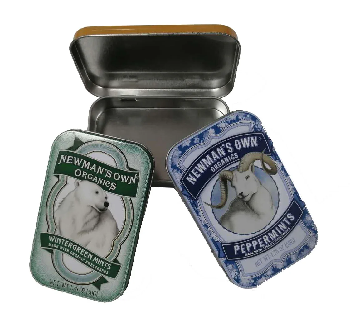 
Tinplate metal storage candy mint chewing gum packaging tin box 