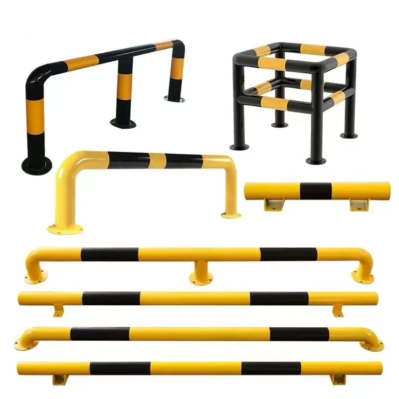 High quality U-shaped steel tube car stopper parking space anti-collision guardrail parking space ground limiter