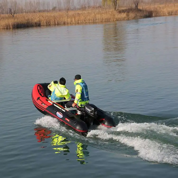 Wholesale Inflatable Fishing Aluminum Rescue Boats Canoe Pontoon Boat