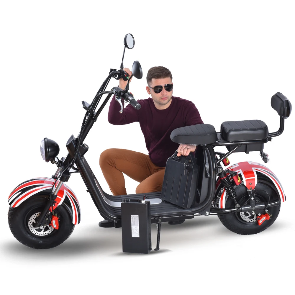 Theftproof fat tyre 2000W citycoco electric scooters 1000W