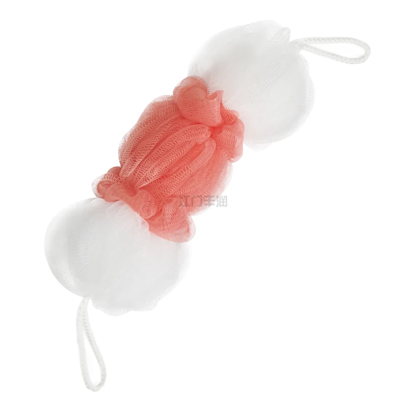 All Natural 30G~75G Custom Large Loofah Bath Sponge Body Scrubber Mesh Shower Pouf Bath Ball Sponge for Exfoliating