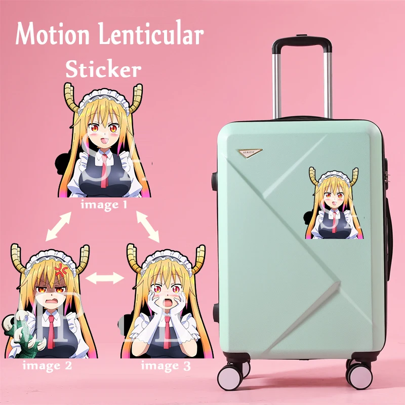 Waterproof Custom Stickers 3D Motion Sticker Uchia 3D Lenticular Anime Sticker for Car Laptop Refrigerator