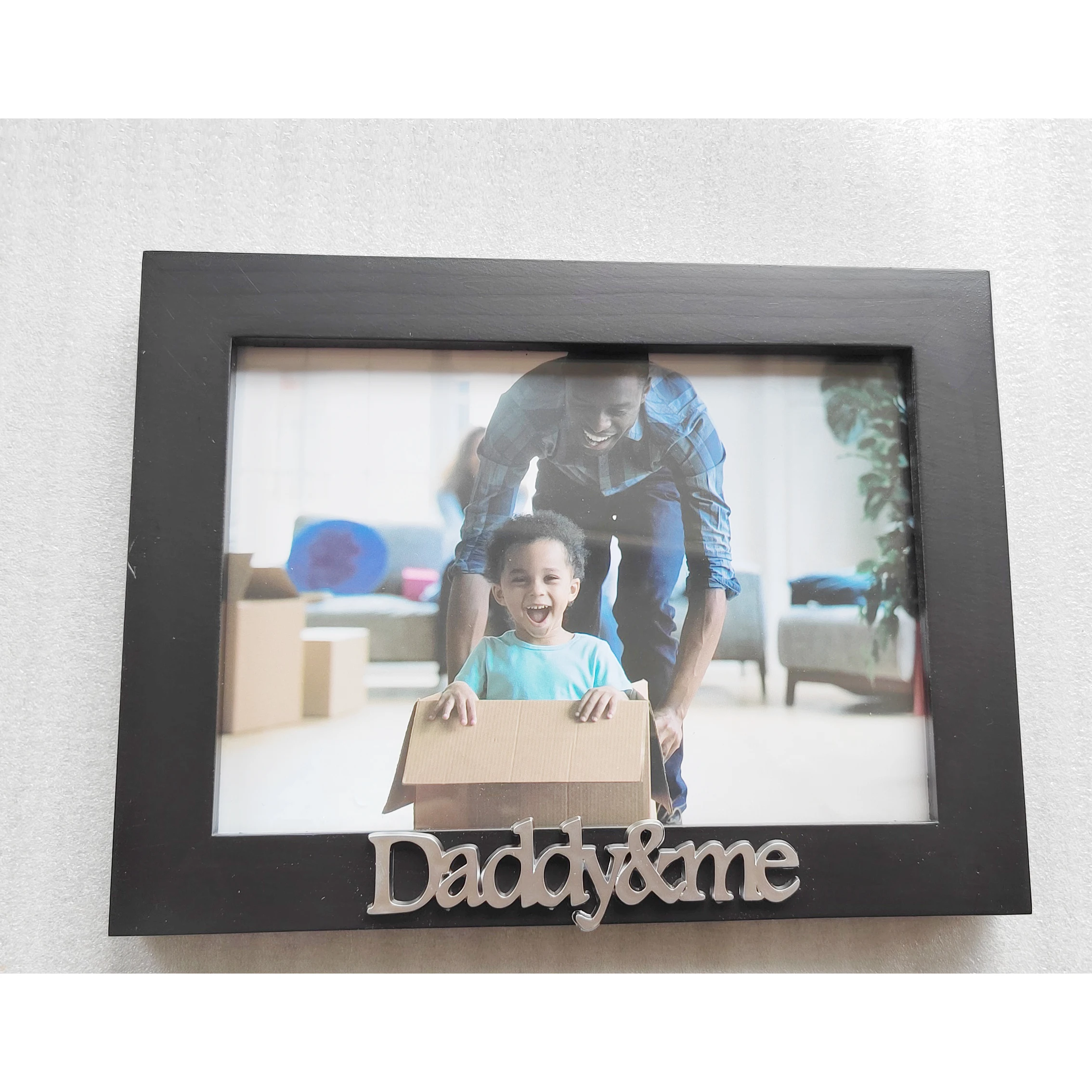 5x7inch  Baby Style Mom Design Solid Wood Photo Frame White Mat Decorative Picture Luxury Photo Frame