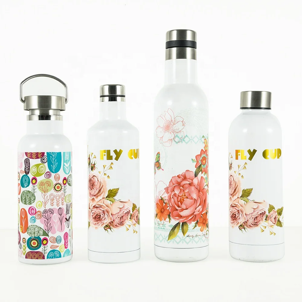 Customize Sport Water Bottle Flycup Hot Sell Double Wall Stainless Steel Vacuum Flasks & Thermoses All-season 12-24 Hours