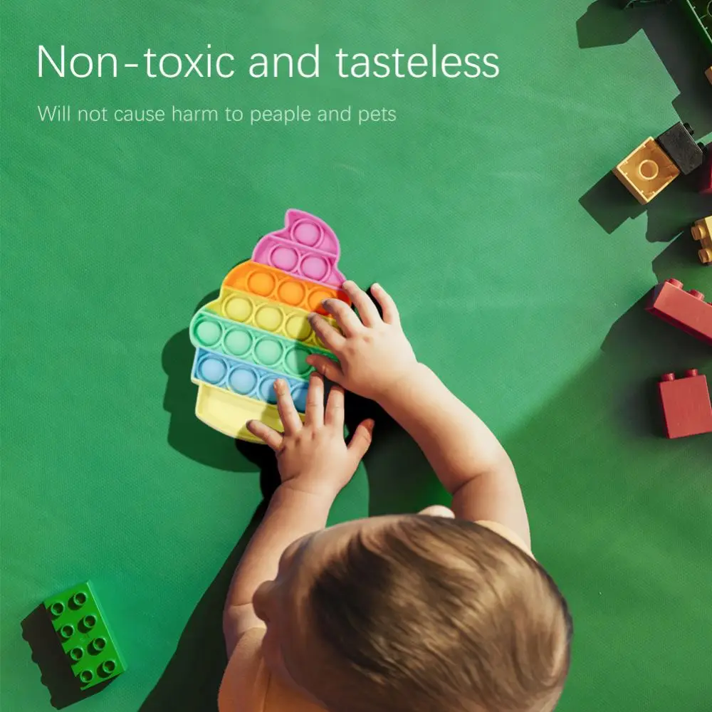 High Quality Silicone Assorted Designs Custom Push Bubble Sensory Fidget Simple its Fidget Toys Set