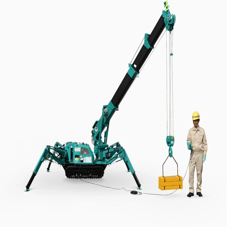 Spider Crane Telescopic Boom Mini Crawler Mobile Crane mini crawler crane