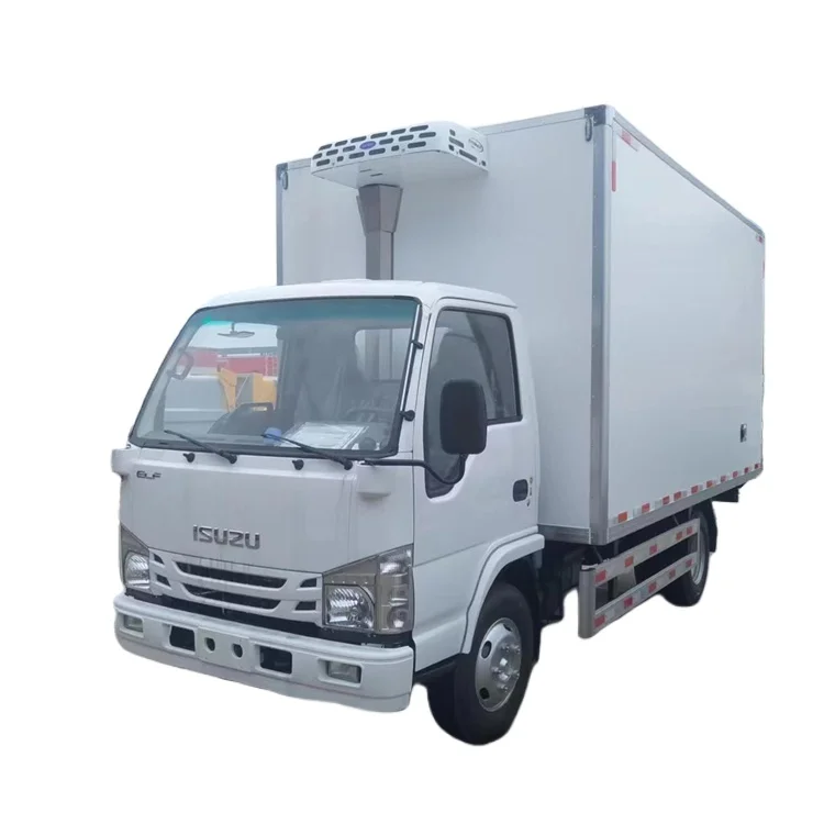 Popular ISUZU 4M refrigerator trucks freezer vehicle refrigerated van chill car cold chain transport truck cold box truck