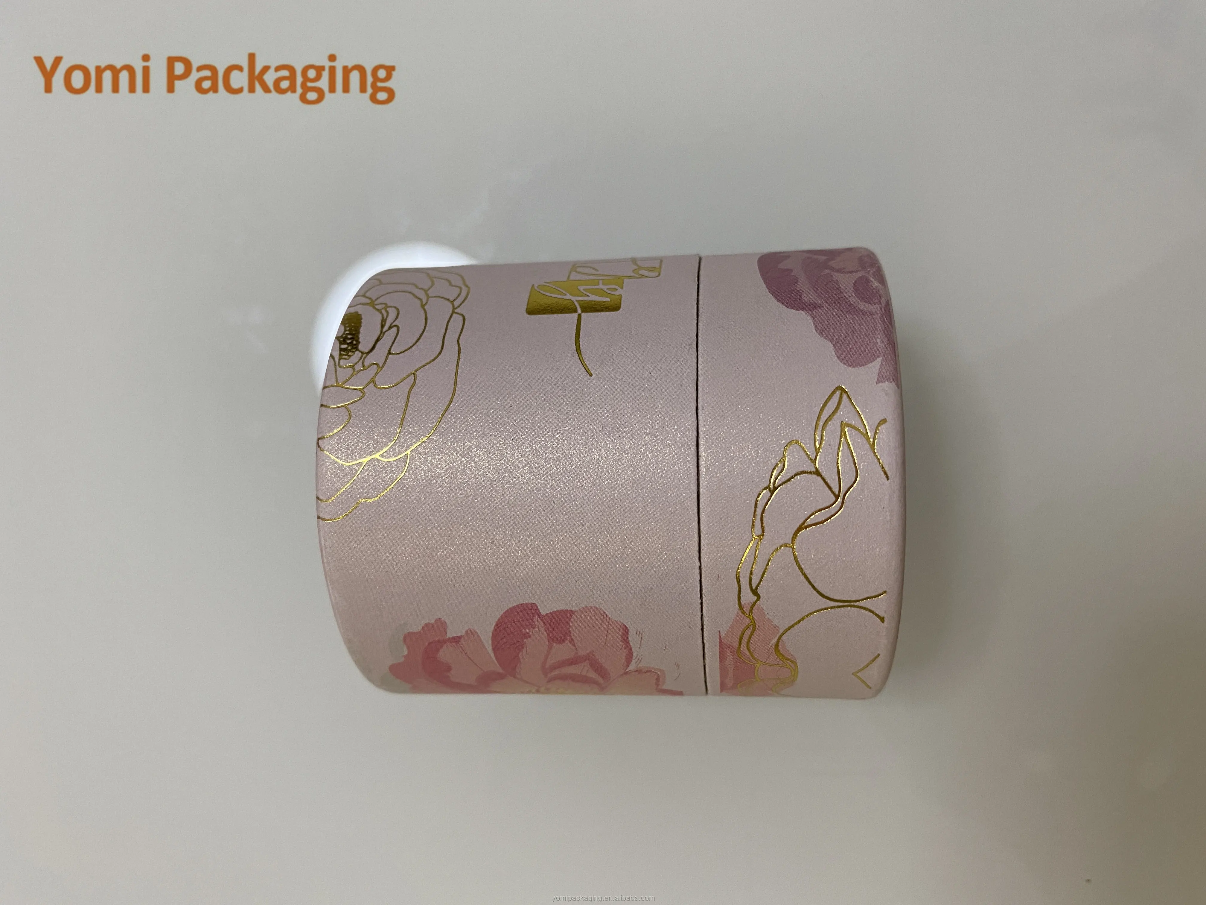 Custom Printing Biodegradable Cylinder Food Paper Cardboard Premium Tea Canister Bags Tube Box Packaging for Loose Tea Package