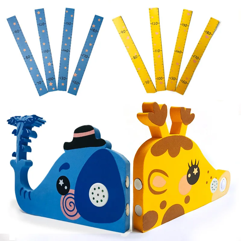 3D Music Height measuring instrument Sticker For KIds Room wholesale