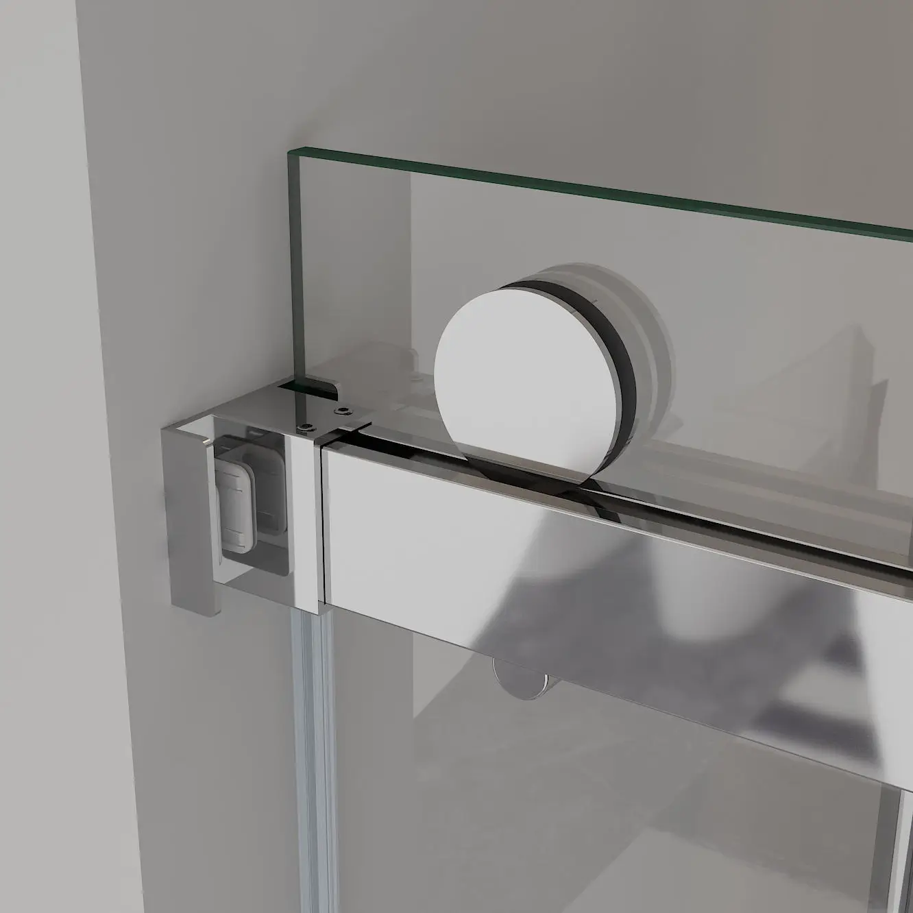 Wholesale Aluminum Stainless Steel Tempered Glass Bathroom Sliding Frameless Shower Door