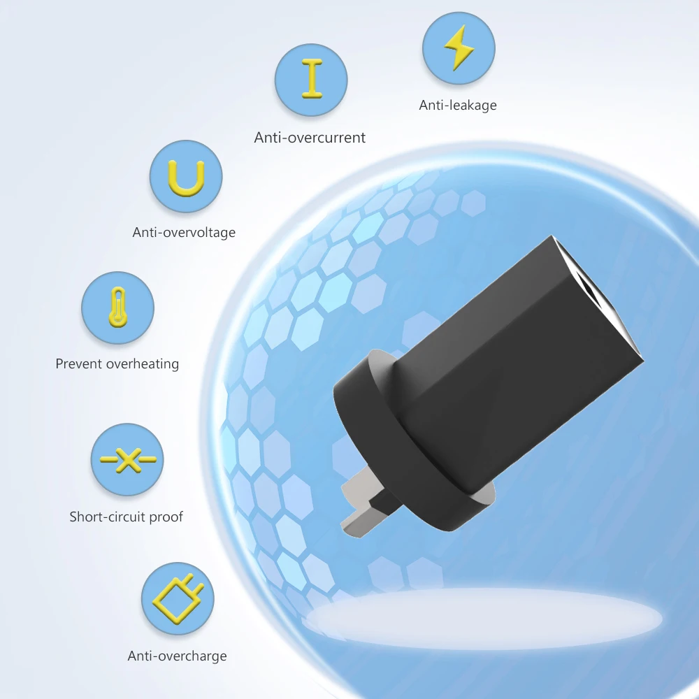 AU EU US UK KC Plugs universal for razor hair clipper wall charger 5W USB A Wall Block Charger