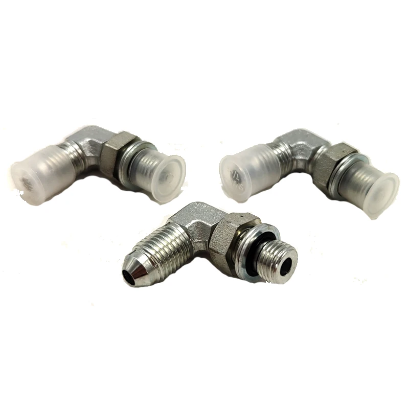 90 Elbow JIC Male 74 Degree Cone /Metric Male Adjustable Stud End L-Series ISO 6149-3 Cone Flared Tube Fitting 1JH9-OG