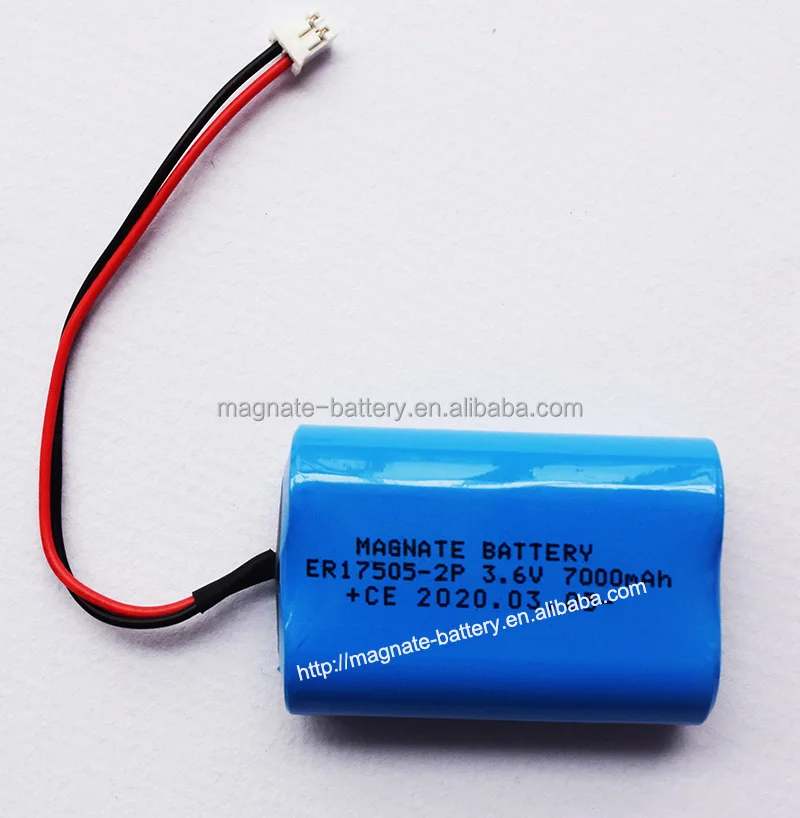 ER18505-Bobbin Type Lithium Thionyl Chloride Battery with terminals tabs pins