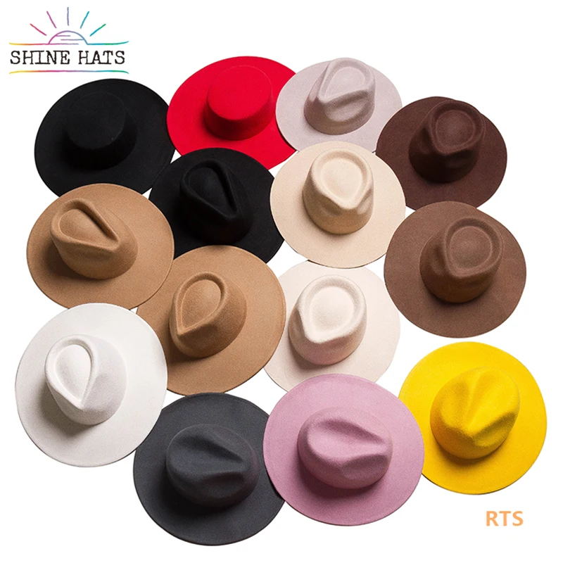 Blank Felt Hats Shinehats OEM Fotr Sapka Designer Inspired Sequin Magician Banded Women for Mens Panama Magician Style 100% Wool