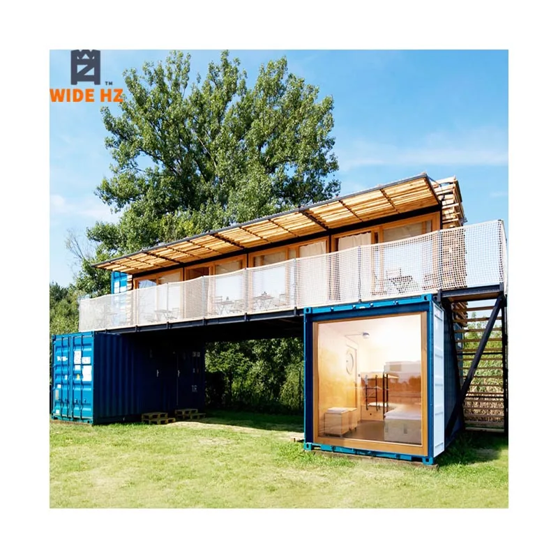 
1*40ft+2*20ft Prefabricated hotel total price luxury shipping container capsule hotel house prefab 