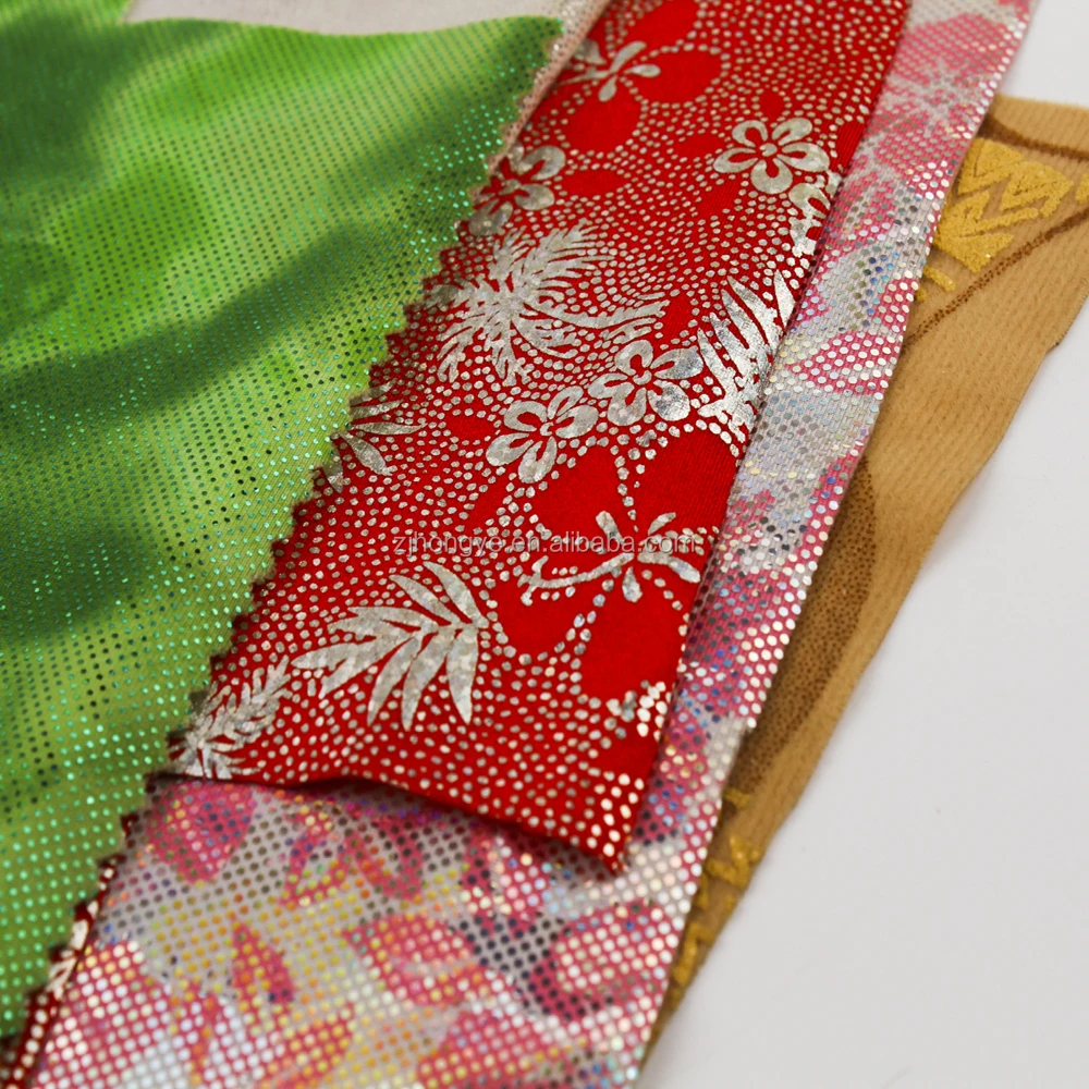 Customized size embossed hot transparent color paper hot stamping foil