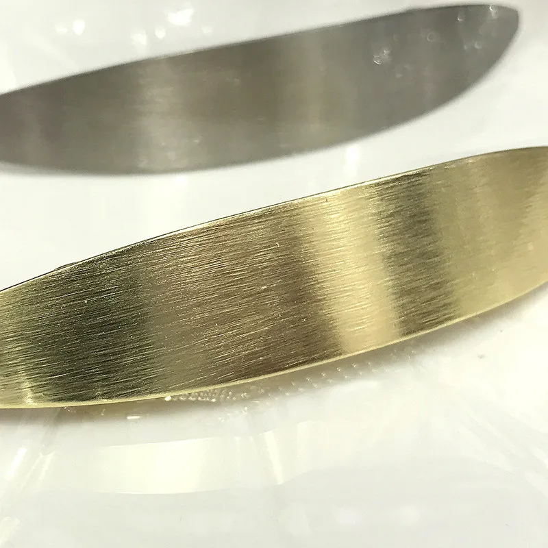 Оптовая продажа женские классические большие Простые овальные изогнутые золотые заколки для волос пустые металлические