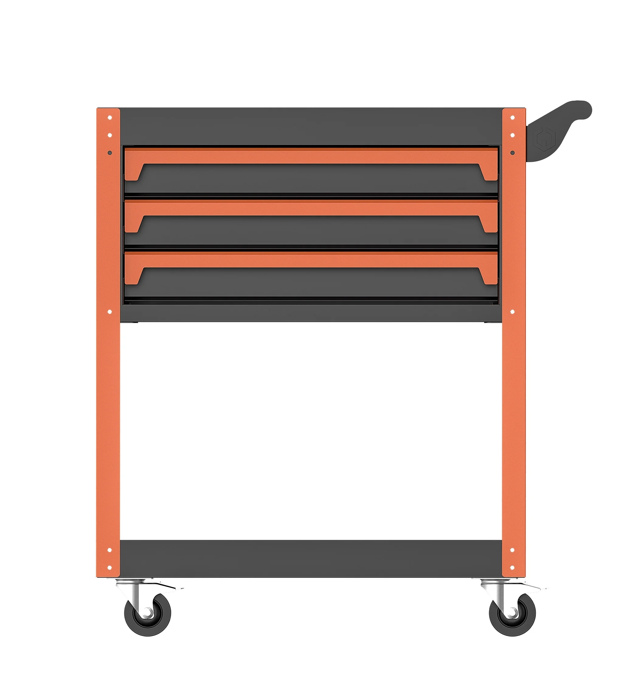 New Arrival Handle 3 Drawers tool chest SPCC Material Paint surface Tools cabinet with 4 inch wheel