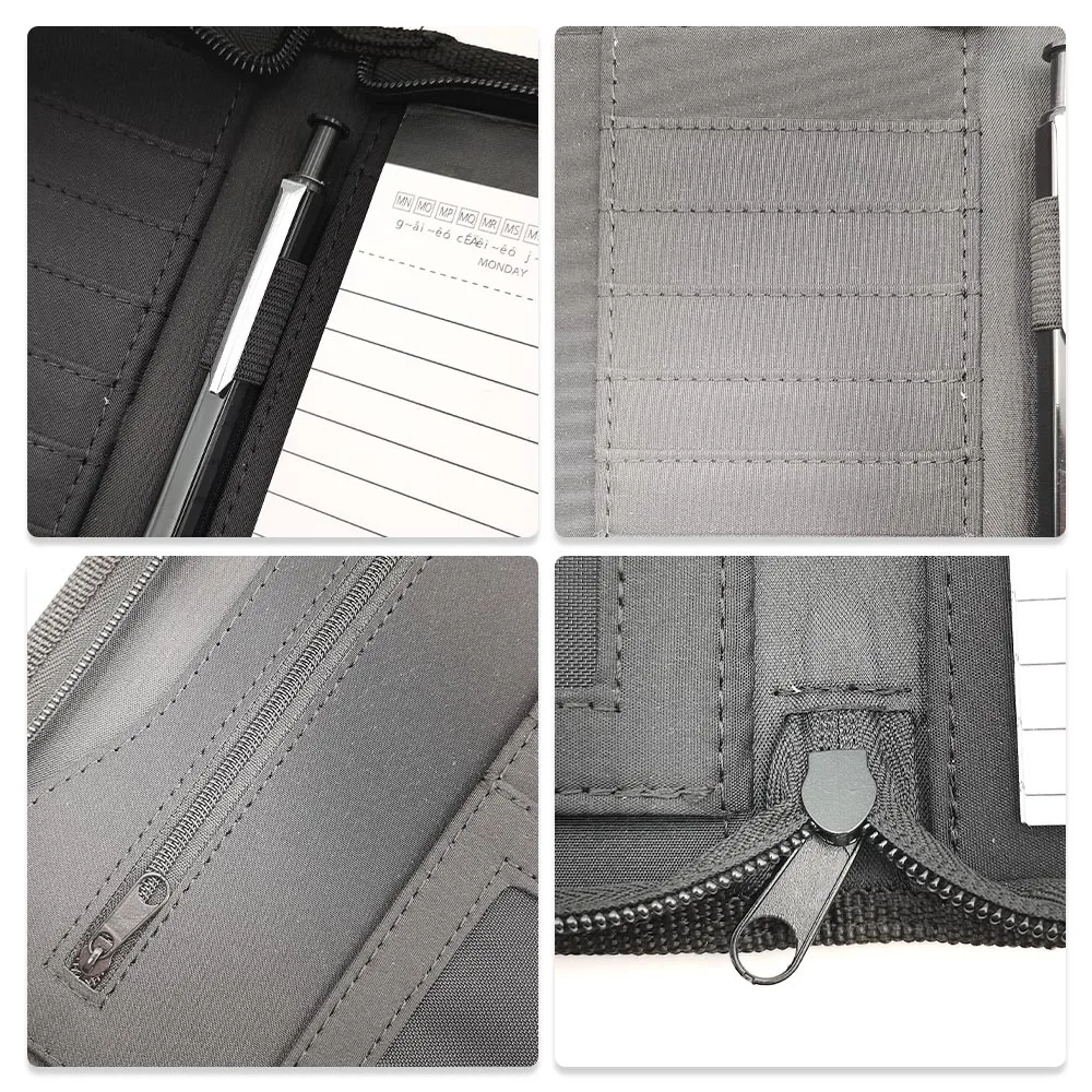 Custom Portable A4 Size PU Leather Document File Folder Art Portfolio Case