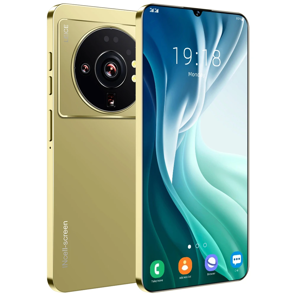 New M12 Ultra Android Phones 16+512GB Original 6.8inch 16GB+512GB Dual card large memory mobile phone 5G Smartphone