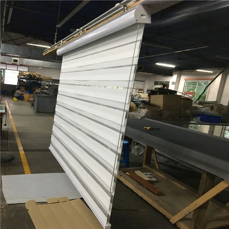 Plastic Chain Control Zebra Roller Blinds Shades Roller,zebra Blinds Fabric French Window Horizontal Pattern All-season Support