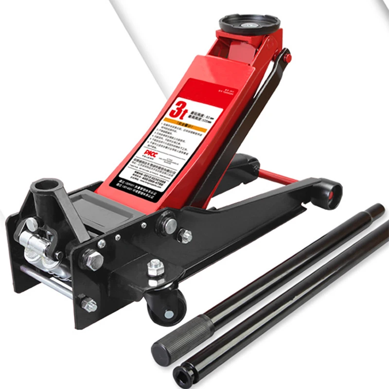 3T Flooring Car Jack Low Profile Steel Hydraulic Large Size Tray floor jack with dual pump for car SUV