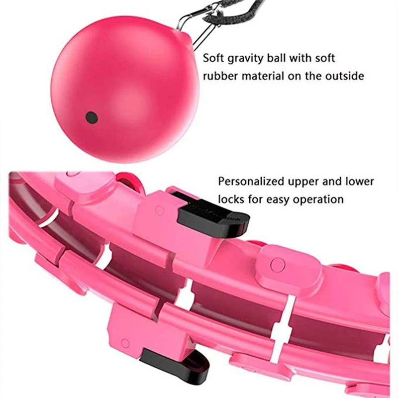 
Drop Shipping Hot Sale Auto-Spinning Hoop Detachable Ring Smart Counting Hula Circle Weighted Hula Hoops For Adults 