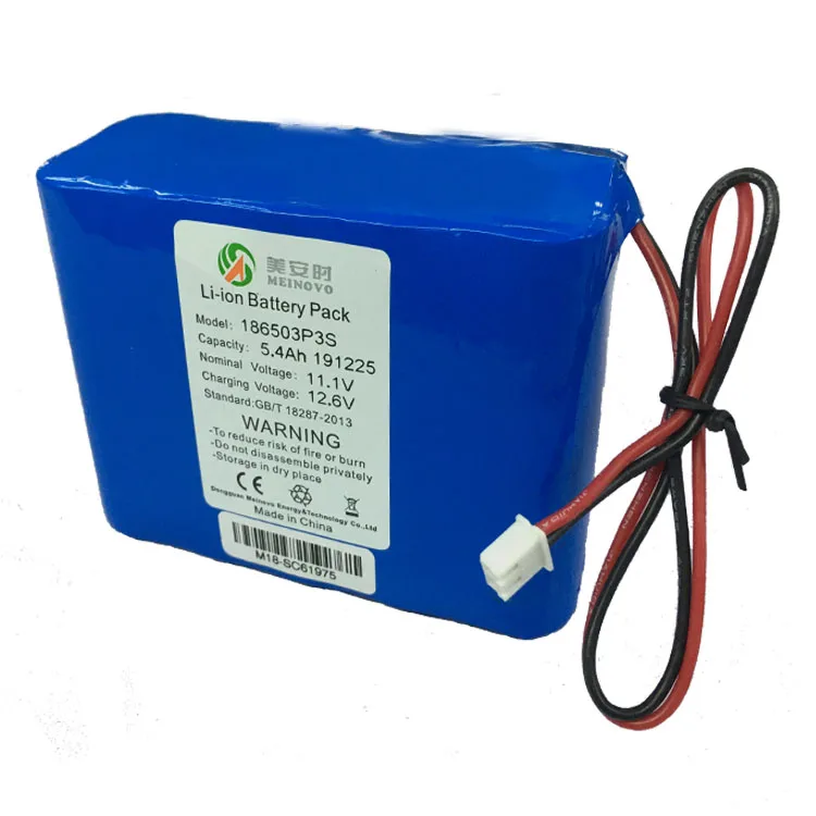 Hot Item Rechargeable 3S3P 11.1V 5400mAh Lithium Battery for LED Lighting Chauvet EZ Par 64
