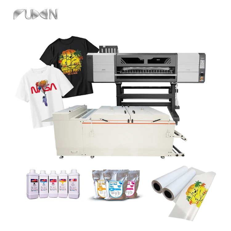 FuXin 48Inch large dtf printer 8 head i3200/4720 professional inkjet printer with powder shaking