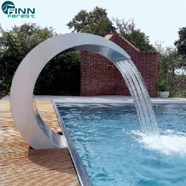 Garden Decoration Fountain Water Waterfall Stainless Steel Pool Waterfall