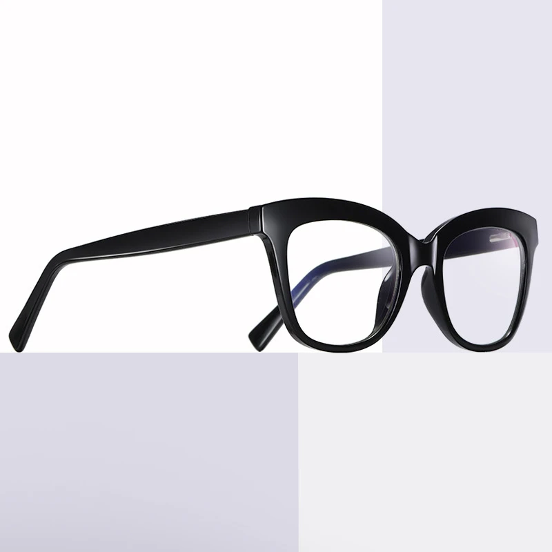 Trend Pin Anti Blue Computer Eyewear TR90 Spring Leg Transparent Myopia Glasses Frame