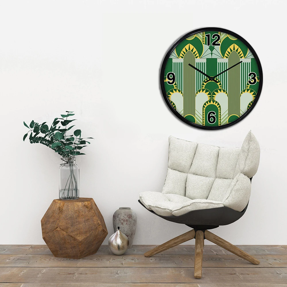 Индивидуальные цветные узоры, Настенный декор, часы, настенные часы, украшение для дома