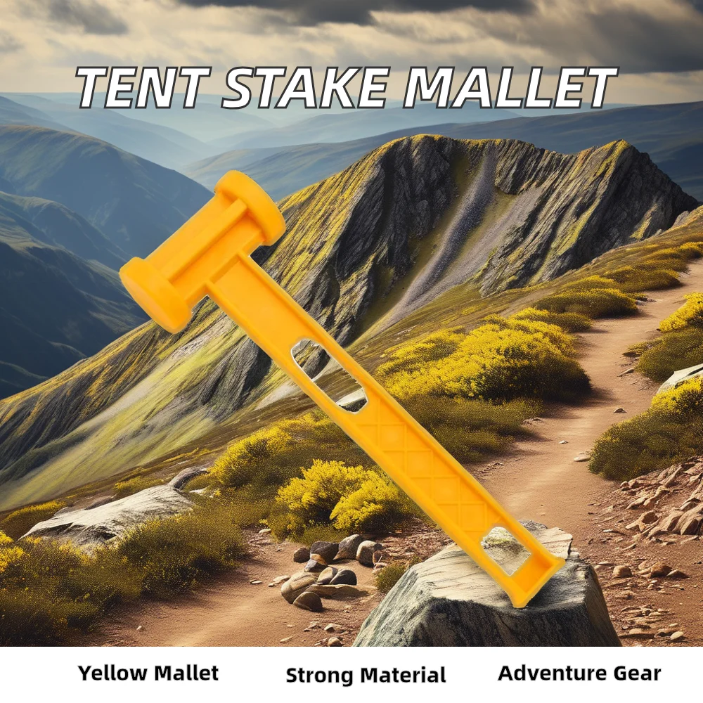 Plastic Tent Stakes Pegs Hook Camping Mallet Nail Hammer Backpacking Beach Hiking Other Outdoor Pursuits