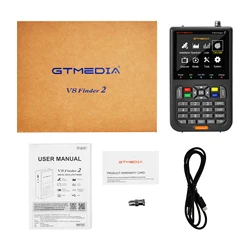 GTmedia V8 Finder2 Digital Satellite Finder DVB S2X/S2/S Antenna Spectrum Loop Search 3.5 inch HD LCD Fast Charging V8 Finder 2