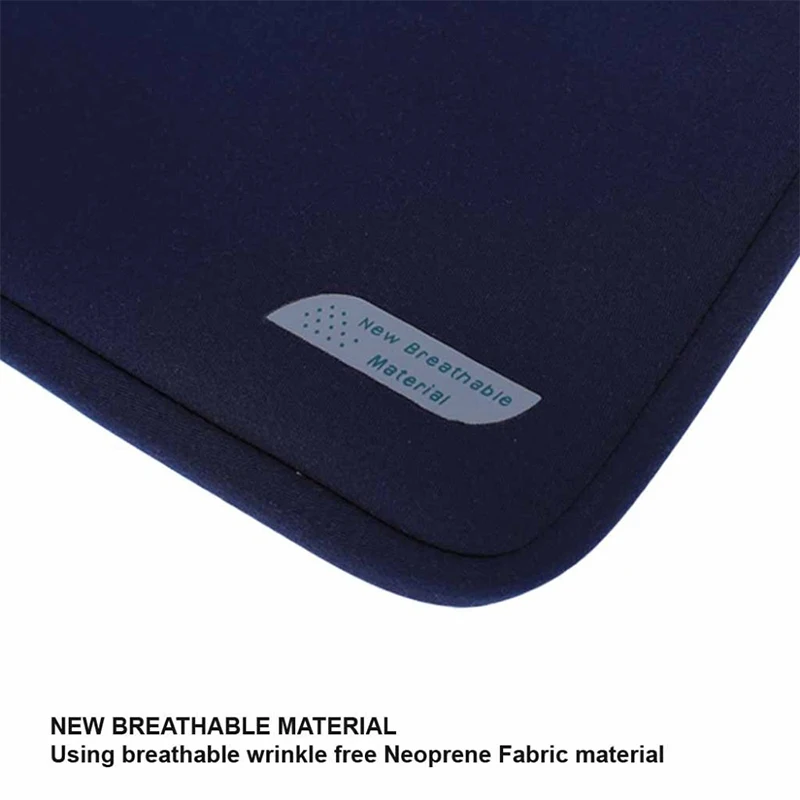 Custom Neoprene Business Book Laptop Sleeve Bag Case Waterproof With Zipper Universal Puffy Laptop Case