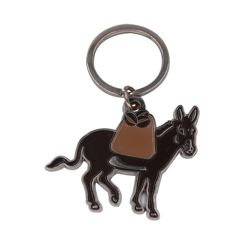 Custom city California couple bear enamel keychain custom metal keychain with epoxy for travel promotion